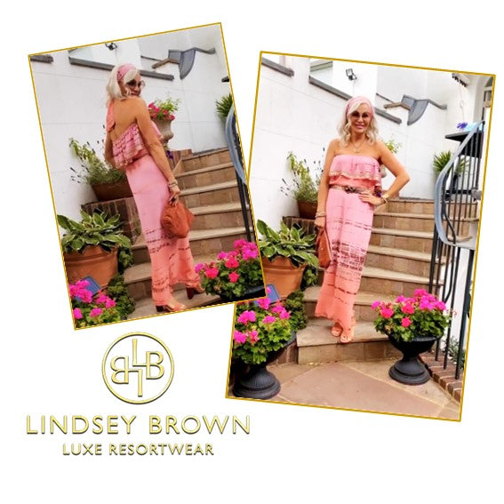 Kazz Style wear Pink Maxi Dress