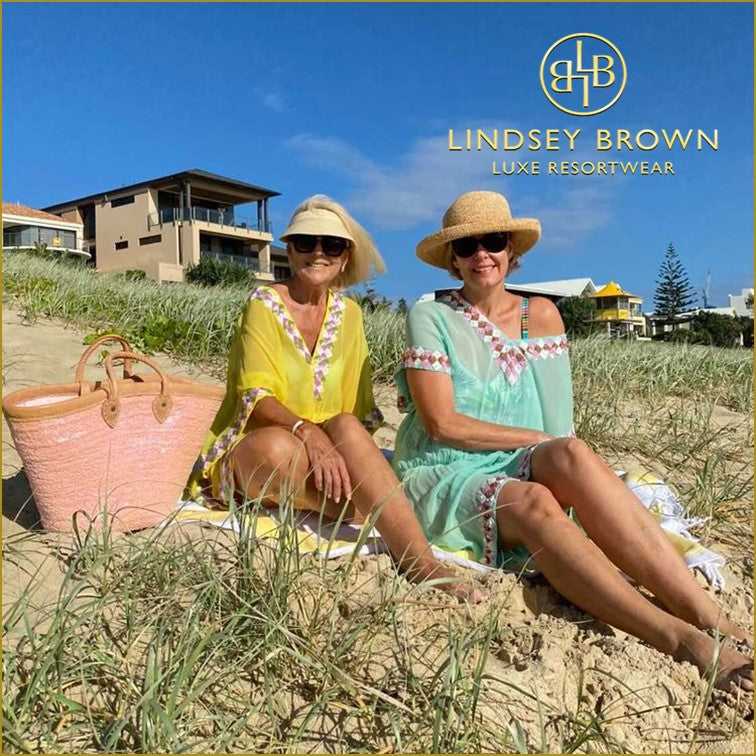 @ThisWithThis wears Silk Designer Kaftans by Lindsey Brown