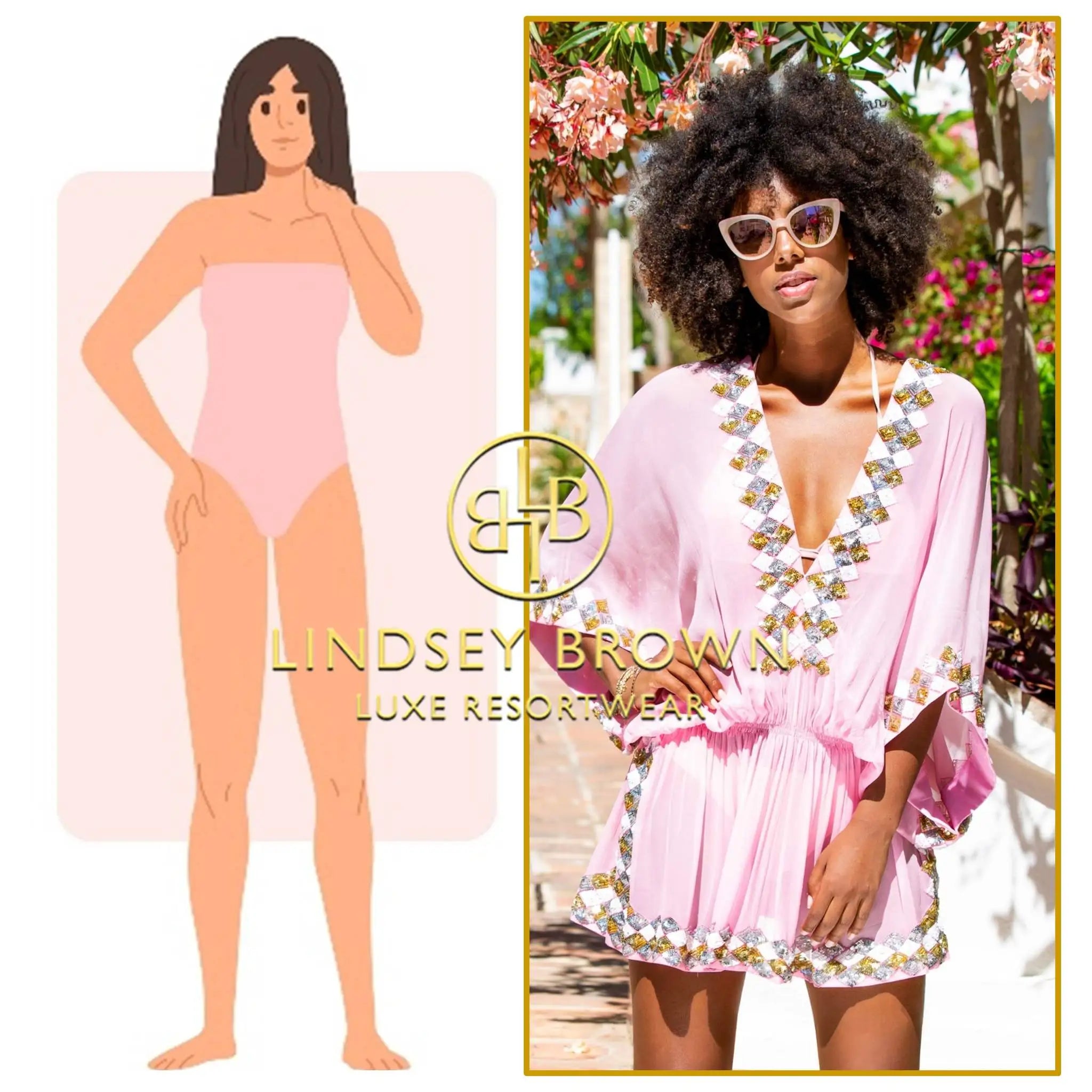 Peplum hemline resort wear kaftans that suit an athletic body shape