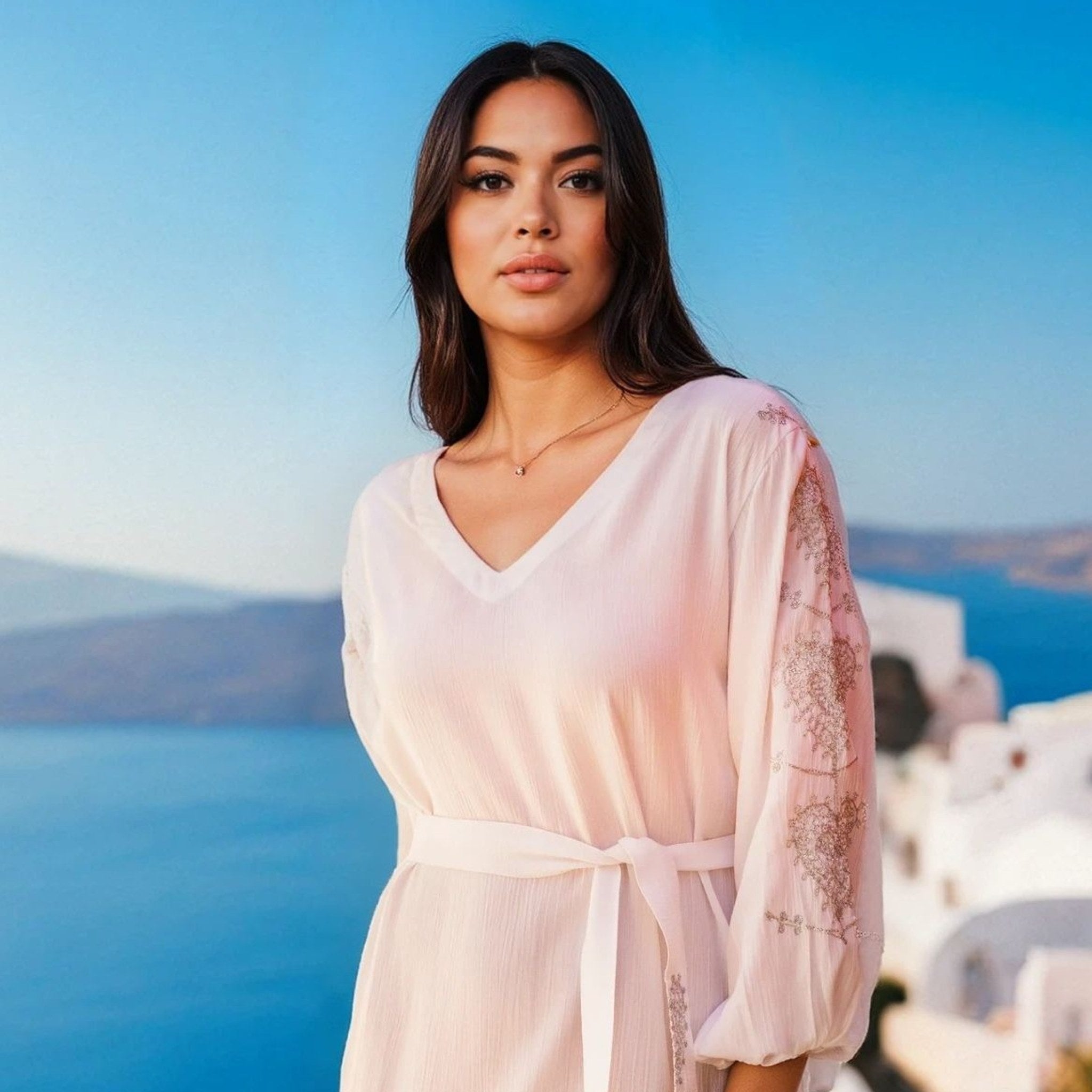 White soft cotton beach dresses to wear on holiday by Lindsey Brown resort wear