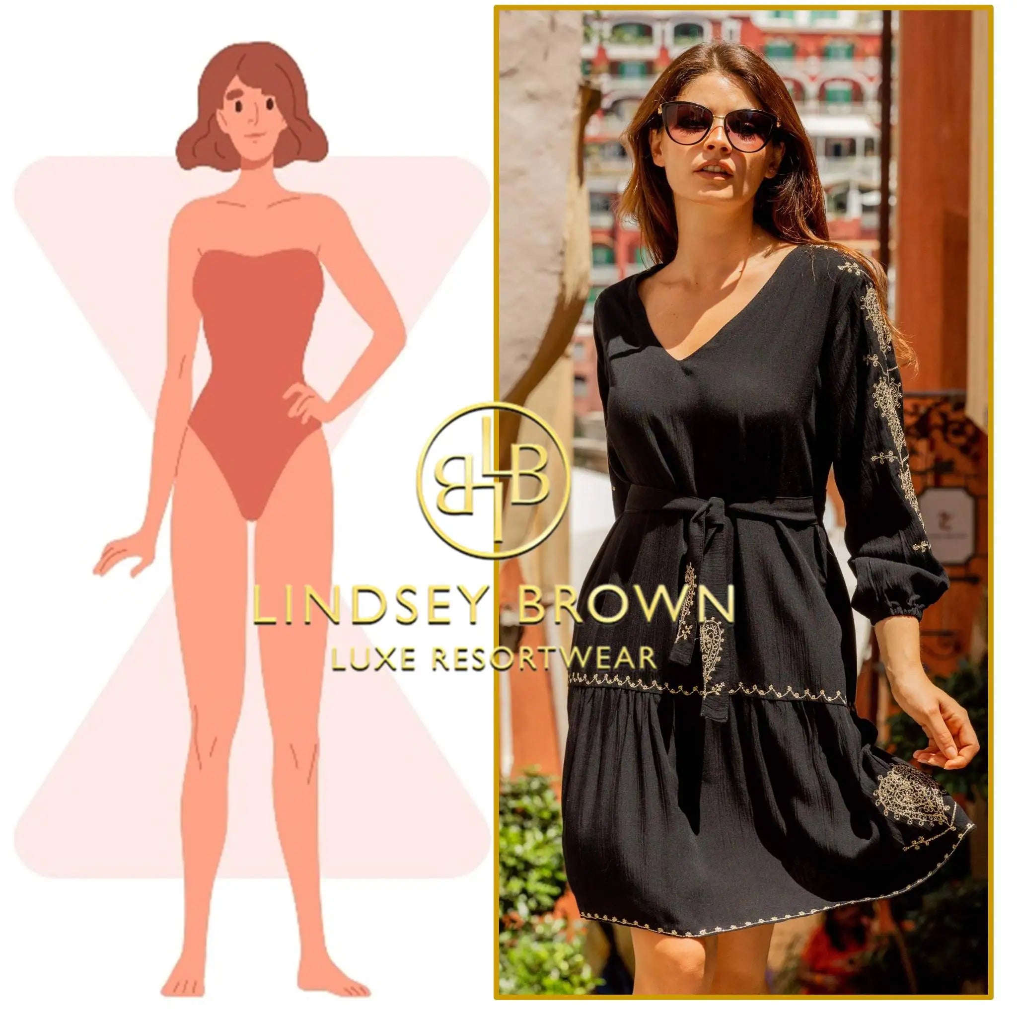 belted beach dresses that suit an hour-glass body shape by lindsey brown resort wear