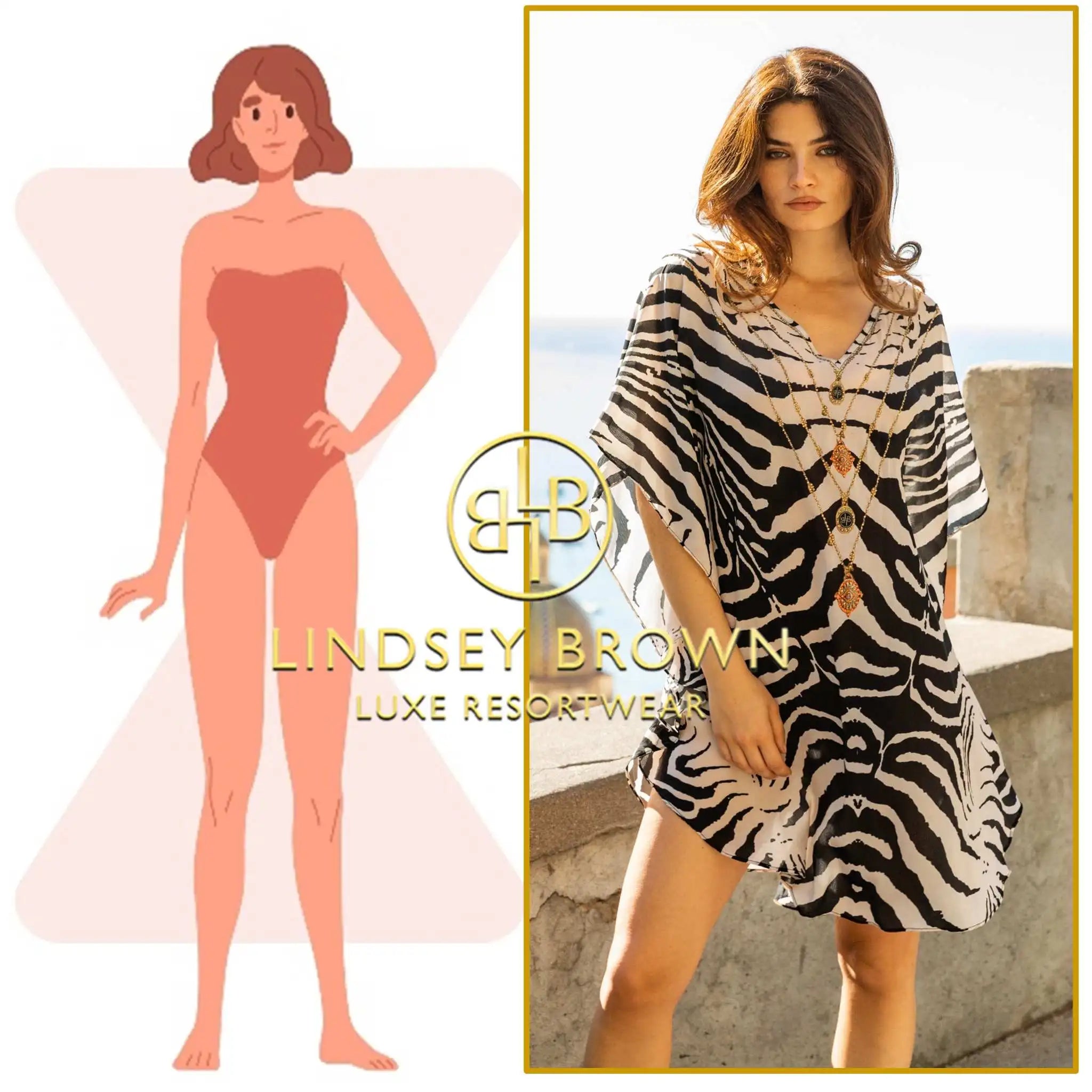 curved hem silk kaftans that suit an hour glass figure by lindsey brown resort wear