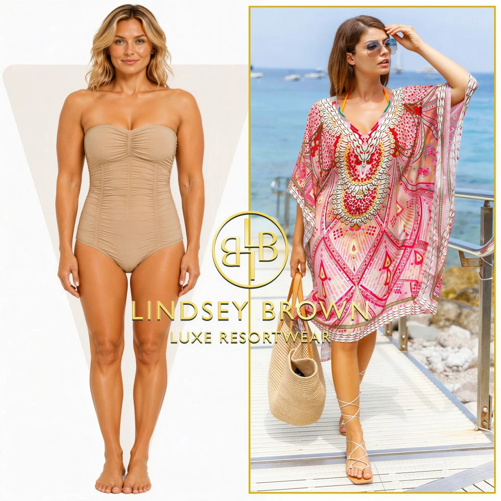 printed patterned silk kaftans to suit a triangle shaped body
