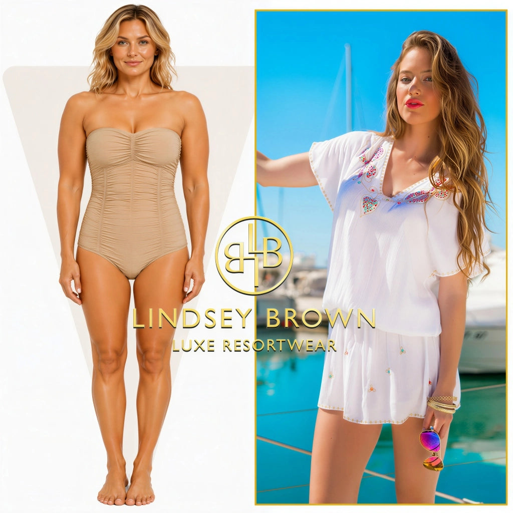bloused beach dresses that suit a traingle shaped body by lindsey brown resort wear