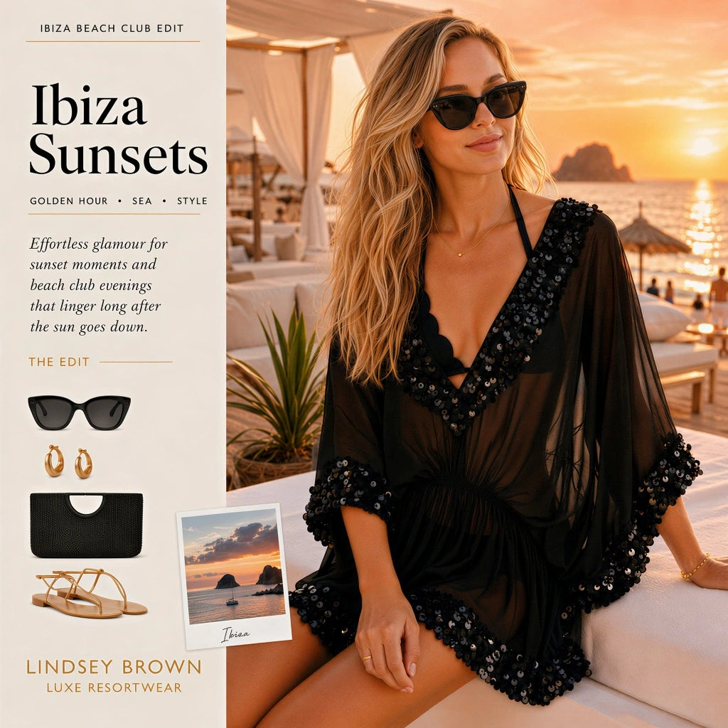 stunning silk resort wear to wear to a beach club in Ibiza