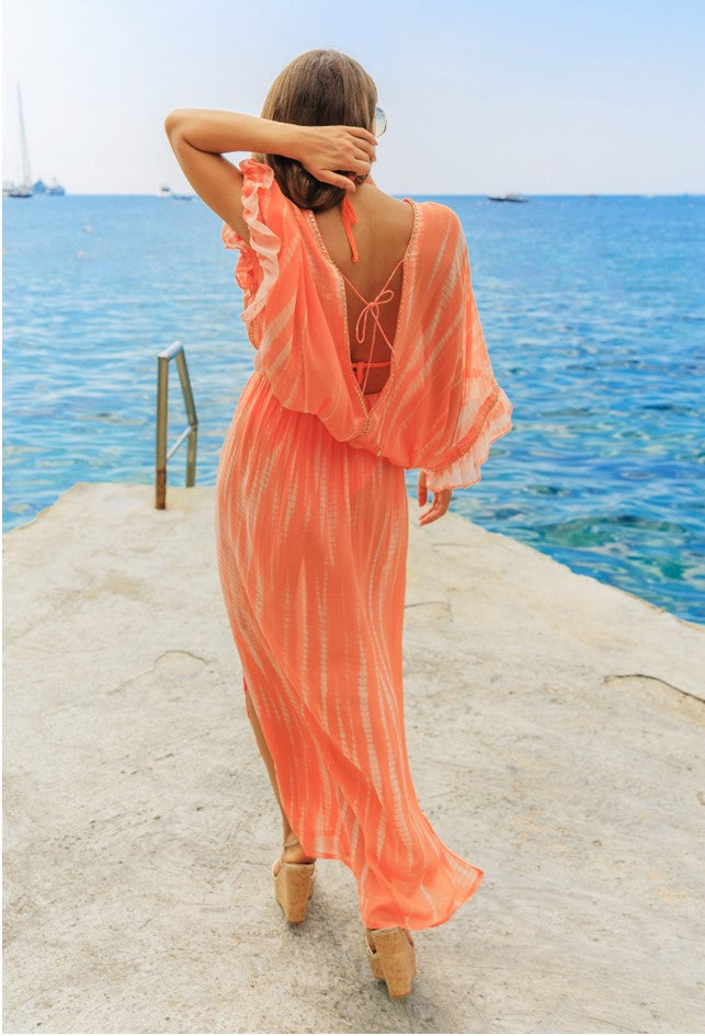 stunning silk resort wear maxi kaftans to wear on holiday by lindsey brown resort wear
