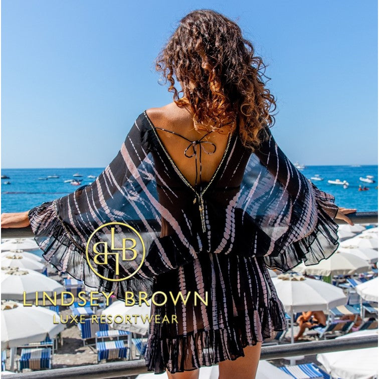 Stunning Black Silk beach dresses to wear on holiday