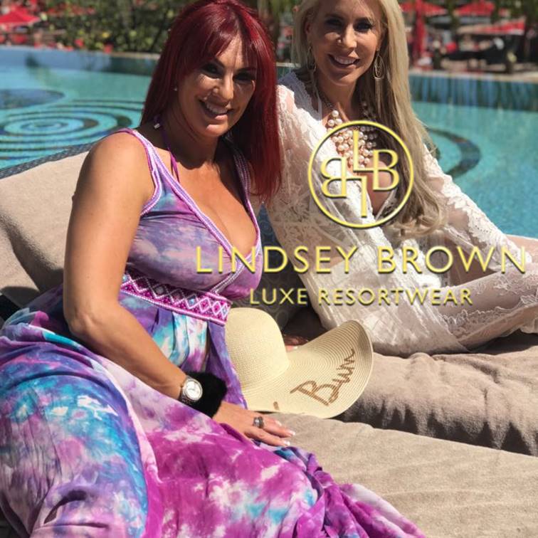 Lauren Stone wears Purple Martinique Dress on RHOC