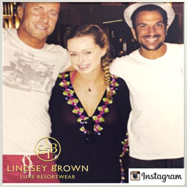 Ola Jordan wearing Lindsey Browns silk Manhattan top in Dubai