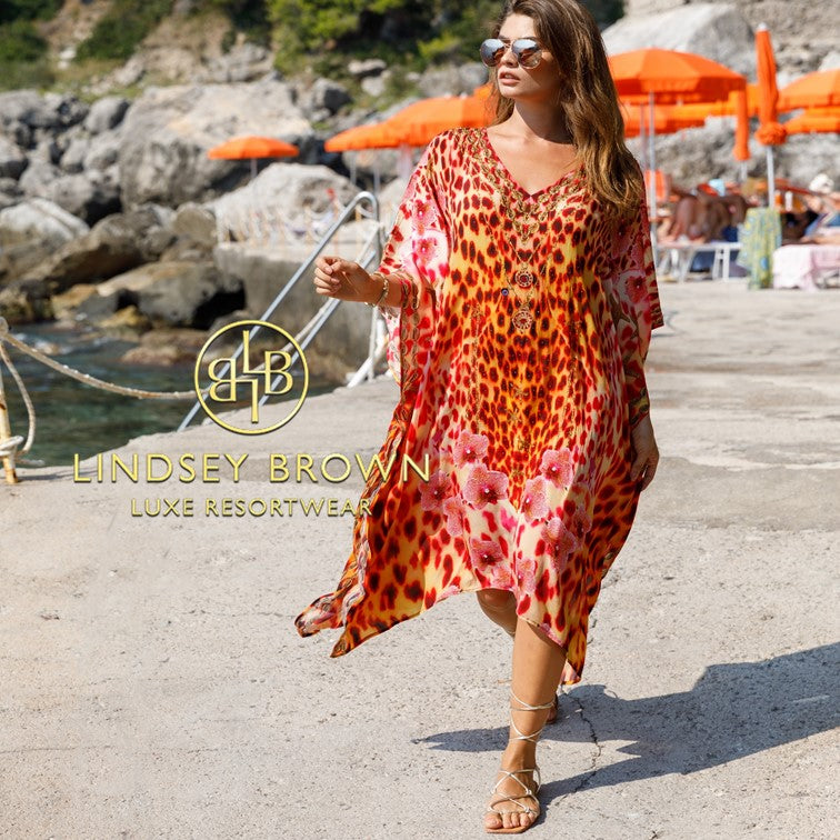 plus size designer beach coverups by Lindsey Brown resort wear 