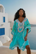 Aqua plus size silk designer beach cover ups by lindsey brown silk resort wear 