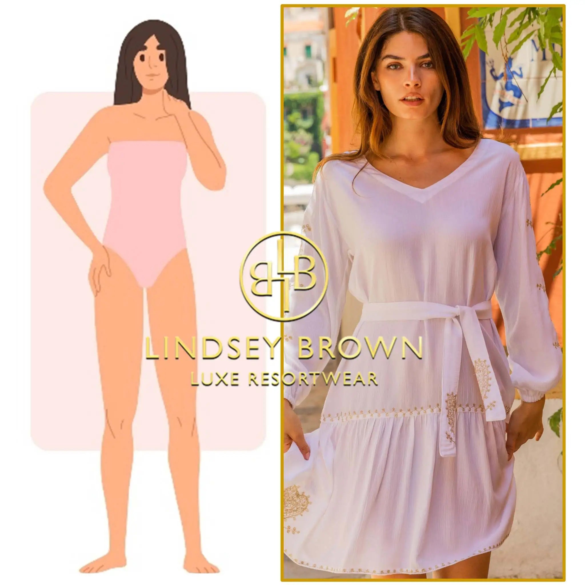 belted beach dresses to suit an athletic body shape 