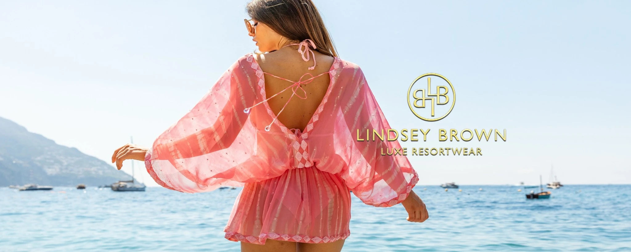 Luxury Silk resort wear and silk designer beach cover ups by Lindsey Brown silk resort wear