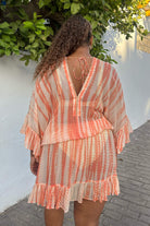 Silk kaftan dress to wear on a Caribbean Cruise by Lindsey Brown resort wear