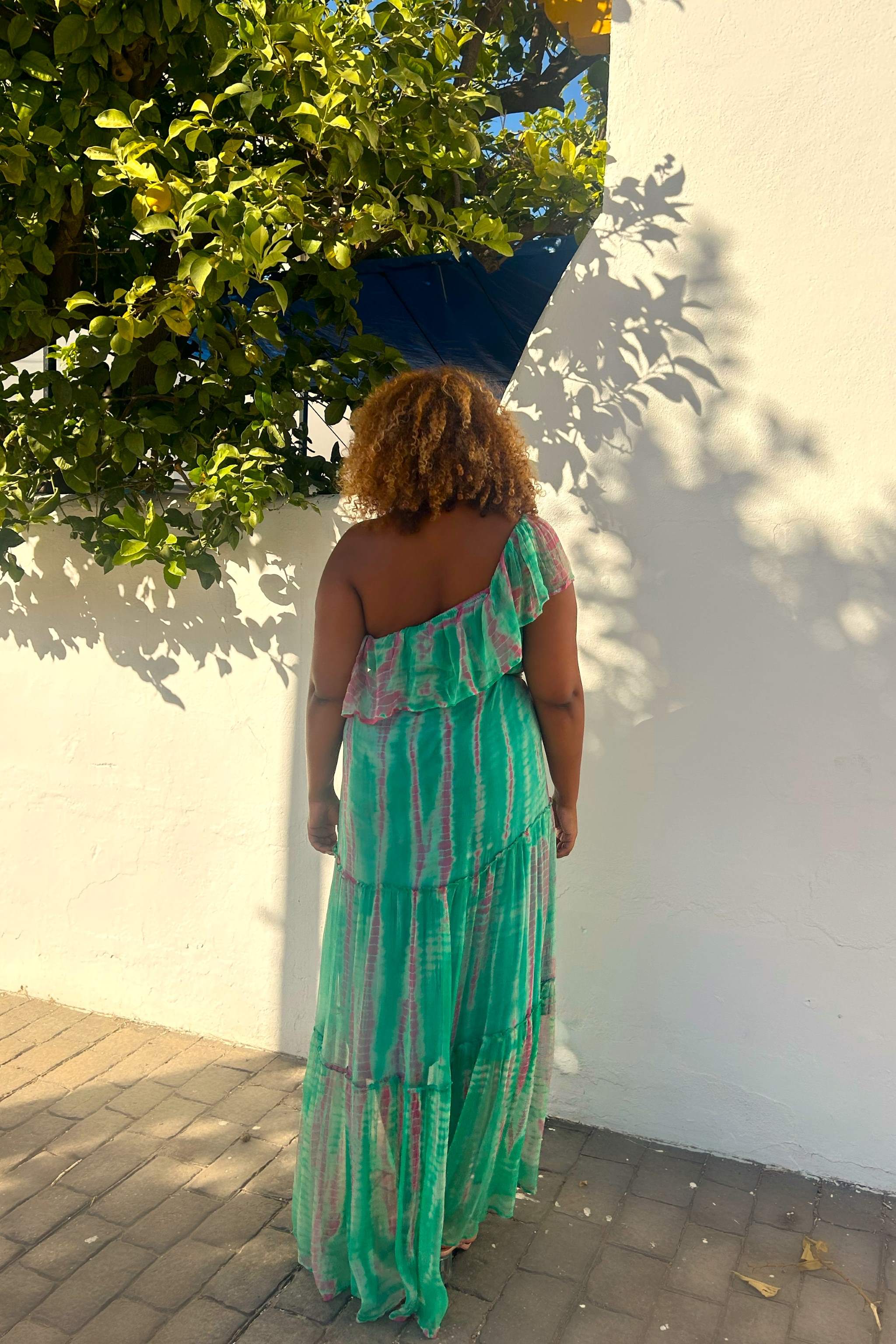 Plus size green summer dress store