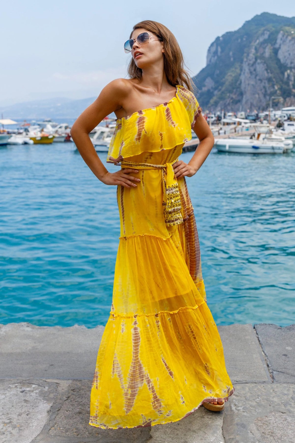 Silk resort wear dresses to wear on a luxury holiday 