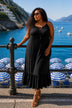 black plus size sleeveless cotton beach dresses by lindsey brown