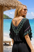 black embroidered beach dresses to wear on holiday by lindsey brown resort wear 