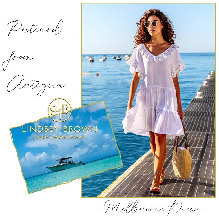Cool cototn dresses to wear on a Cruise holiday to the Caribbean by Lindsey Brown 