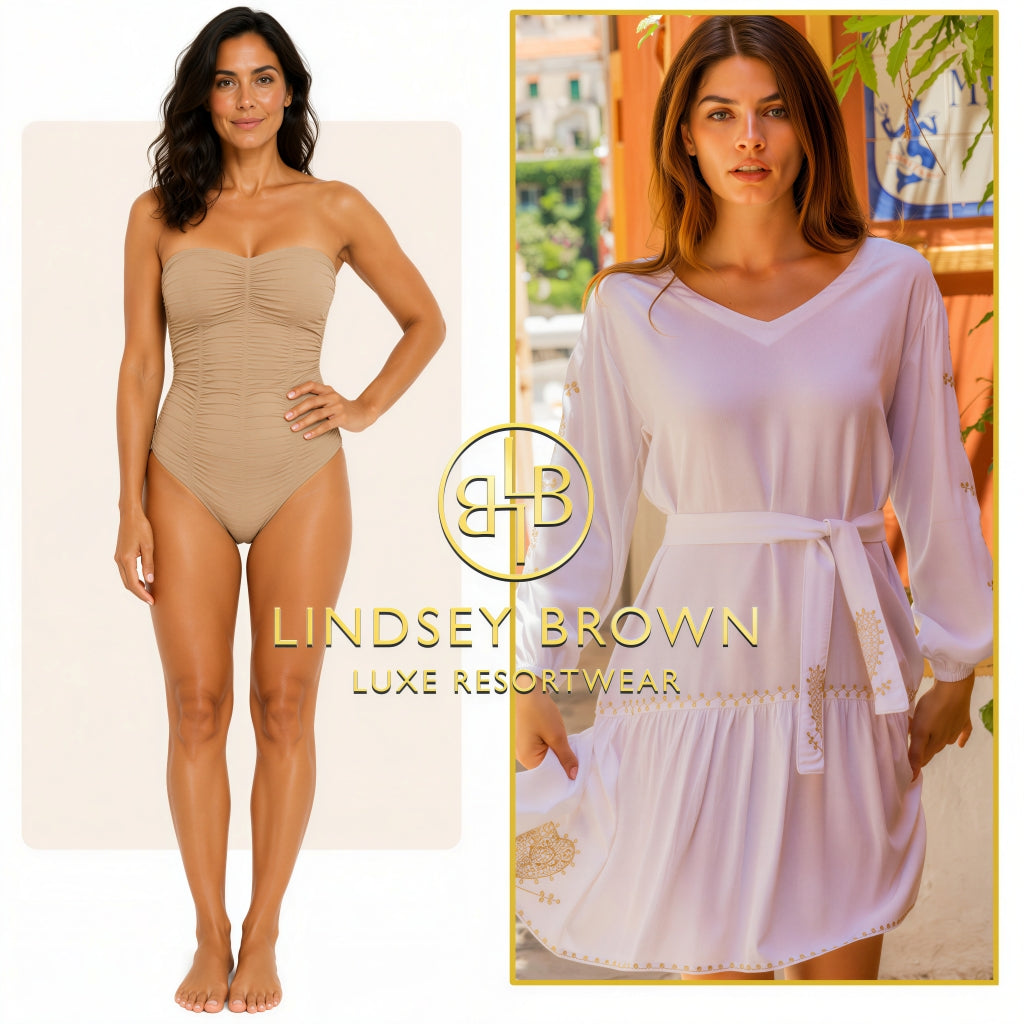 cotton belted dresses to define a waist by lindsey brown resort wear 