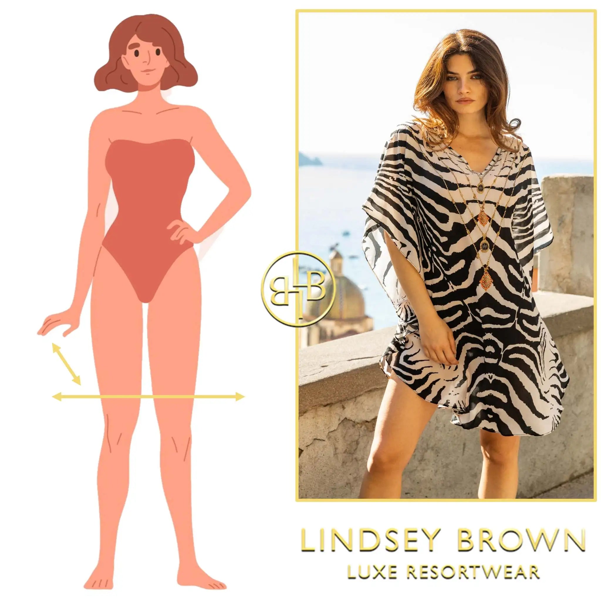 curved hemline designer kaftans  by lindsey brown resort wear 