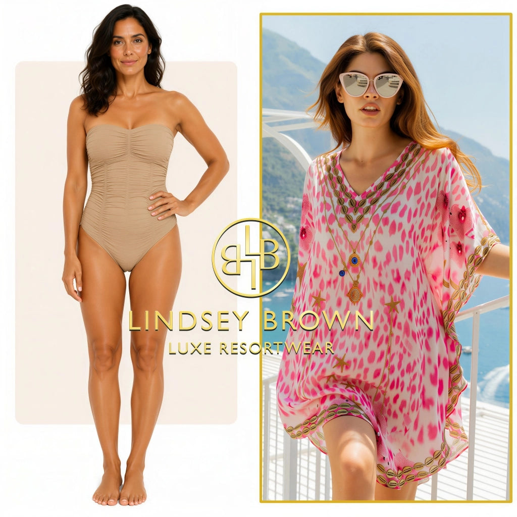 curved hemline silk floaty kaftans that suit athletic body shapes by lindsey brown resort wear