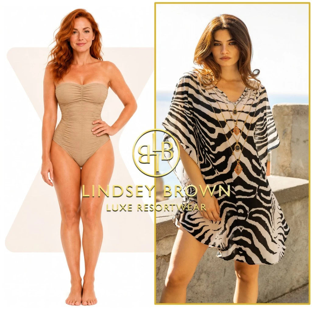 curved hemline silk kaftans to suit hourglass shapes by lindsey brown