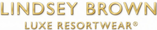 Lindsey Brown luxury resort wear registered trademark logo by British designer brand
