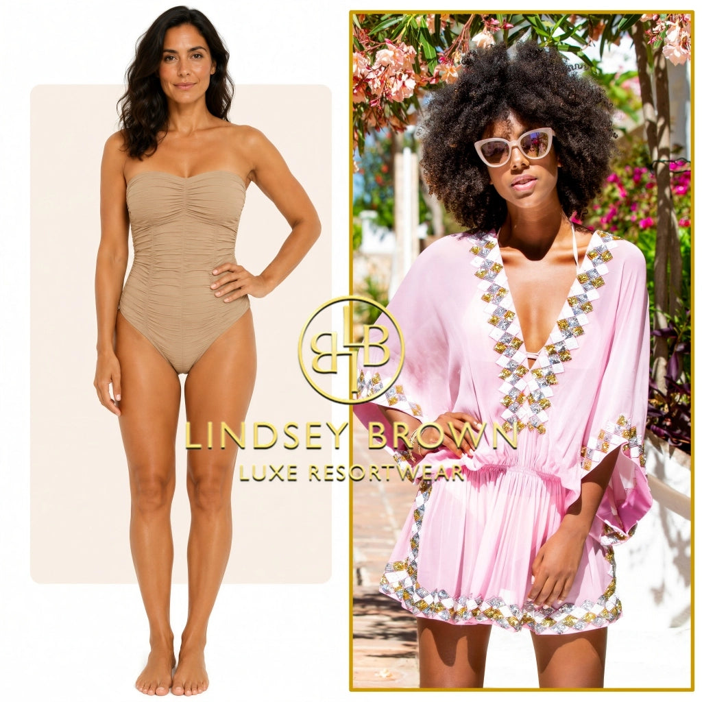 luxury resort wear silk kaftans that suit an atheltic body shape by lindsey brown resort wear 
