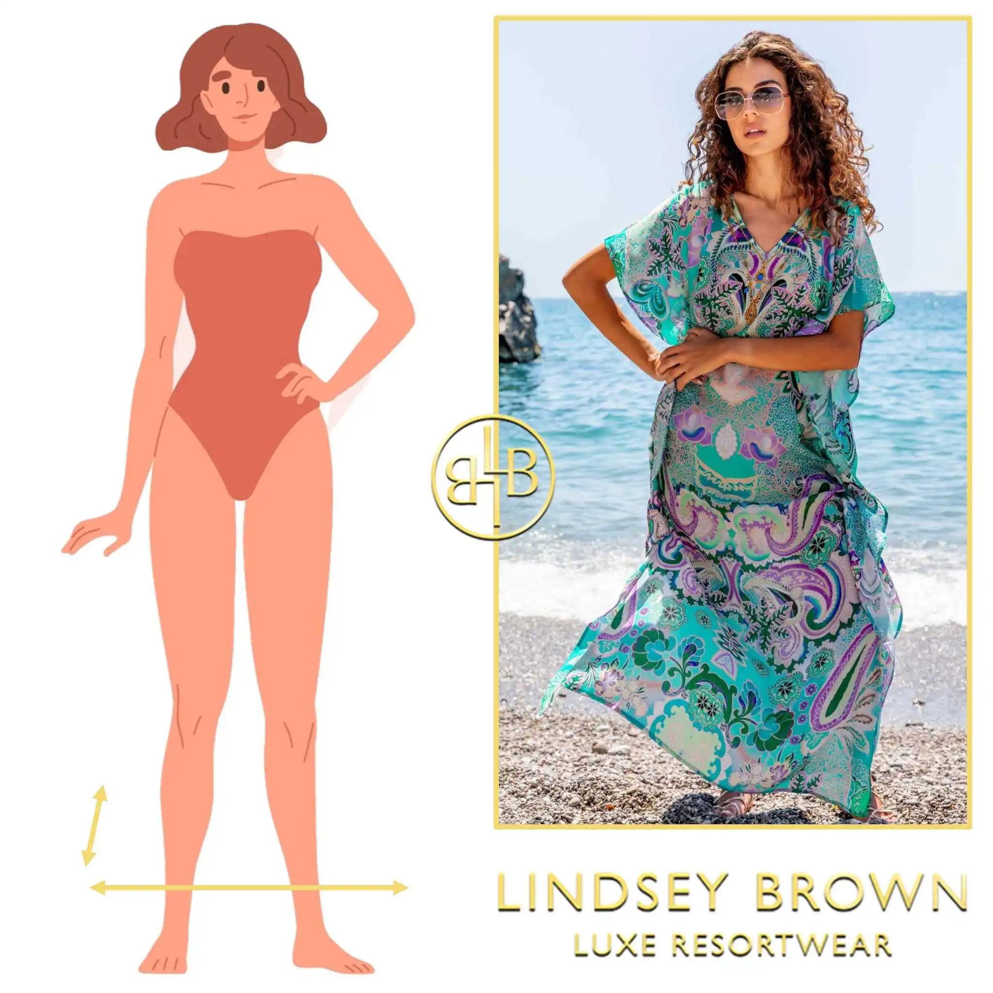 maxi kaftan length guides by lindsey brown resort wear 