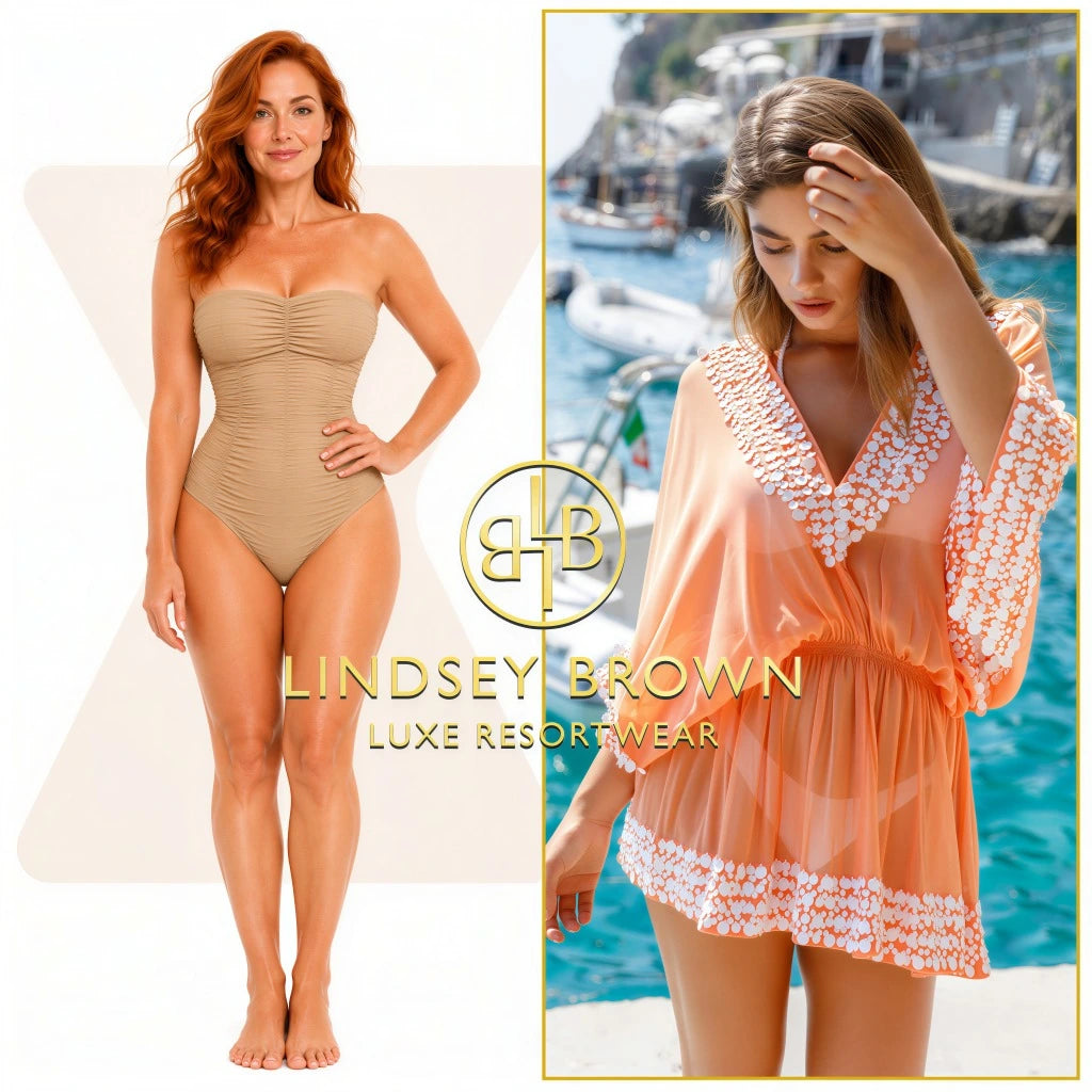 short silk kaftans with an elasticated waist to flatter pear shaped bodies by lindsey brown resortwear 