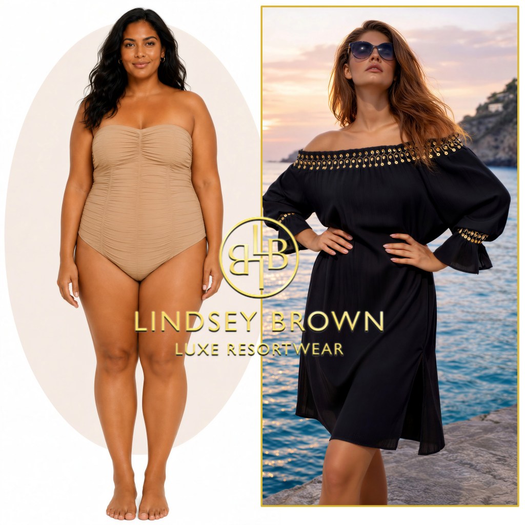 strapless beach dresses that flatter an apple body shape by lindsey brown resort wear
