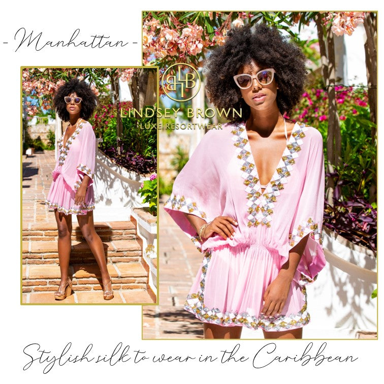 Stylish resort wear to wear in a luxury Caribbean resort in Mustique