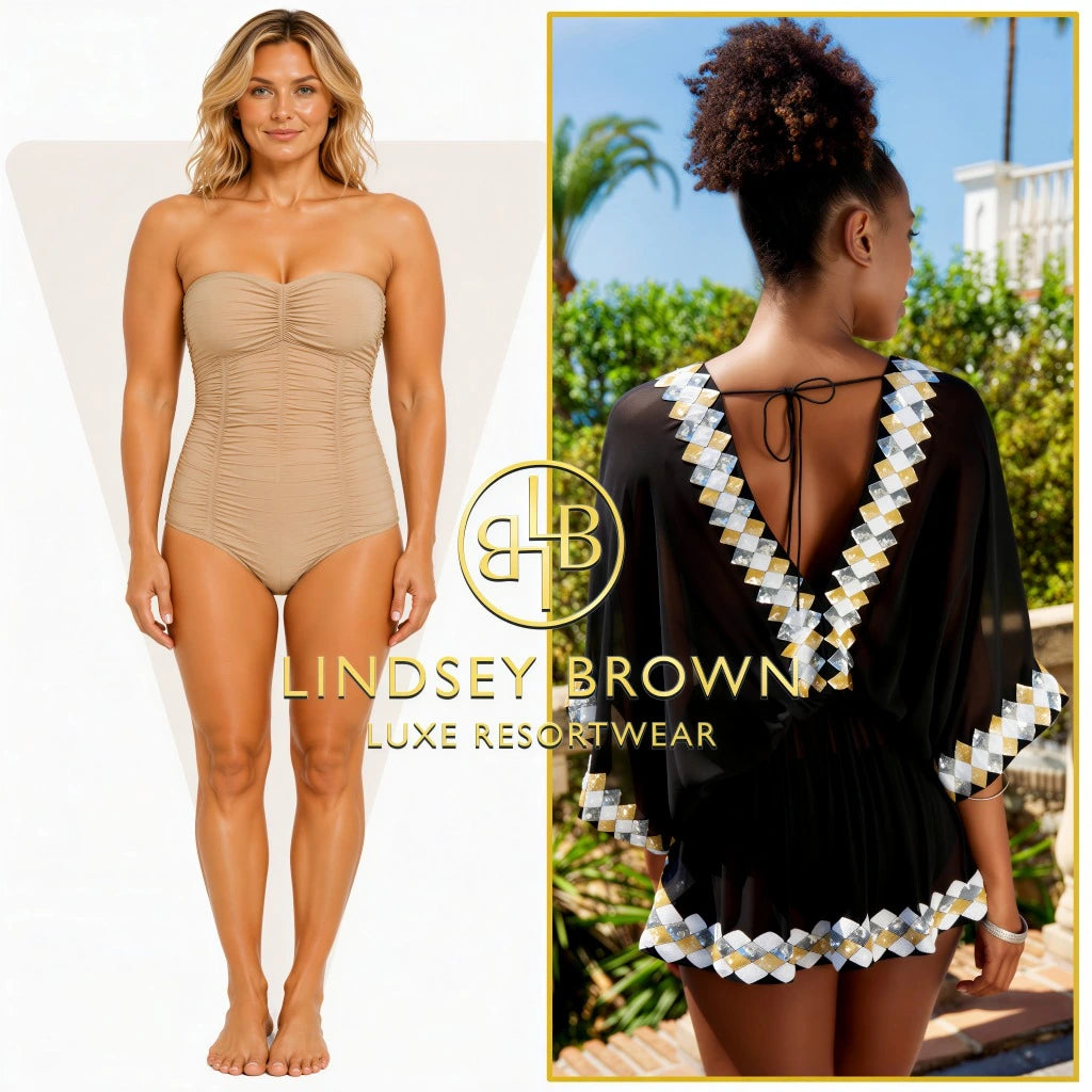 v back silk kaftans to suit a triangle shaped body  to wear on holiday by lindsey brown resort wear