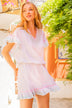 white cotton designer beach dress, elasticated drop waist 