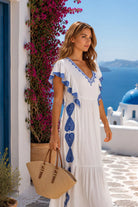 white cotton midi dresses to wear on holiday in greece by lindsey brown cotton resort wear 