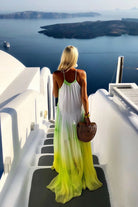 yellow silk sleeveless resort wear dresses to wear on  vacation by lindsey brown resort wear  