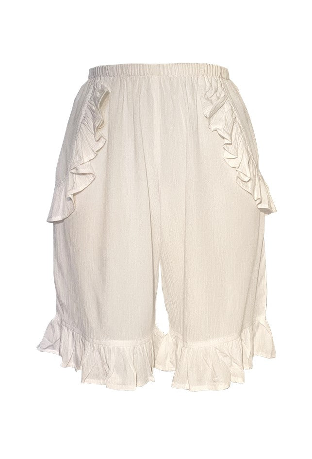 white designer holiday shorts by lindsey brown resort wear 